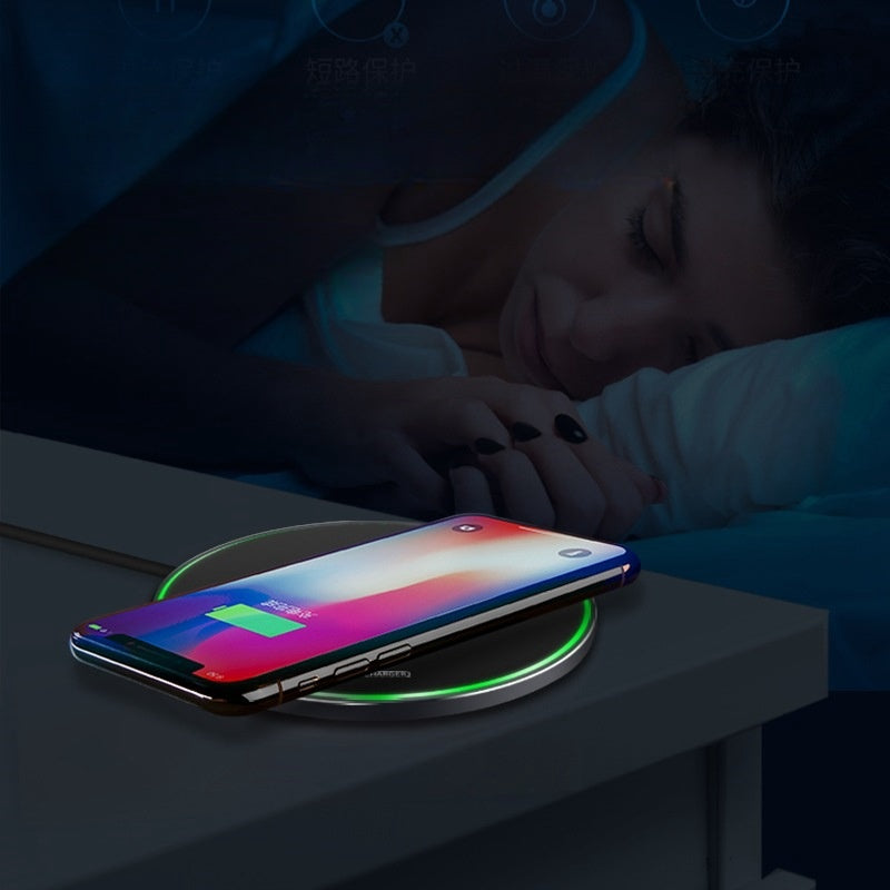 Wireless Charger Qi Schnelladegerät Induktive Ladestation Kabellos