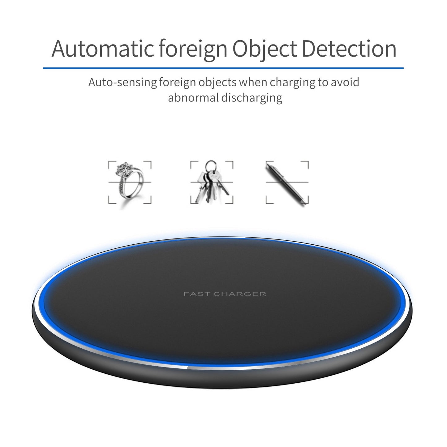 Wireless Charger Qi Schnelladegerät Induktive Ladestation Kabellos