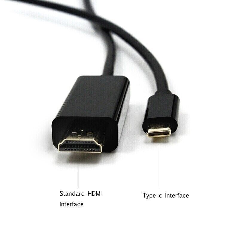 USB-C auf HDMI Kabel 4K HD TV Adapter für Samsung Mac Macbook 1.8M