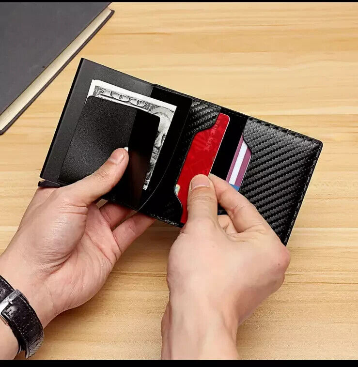 Geldbeutel Slim Wallet mit RFID Schutz mini Geldbörse Portemonnaie Kartenetui