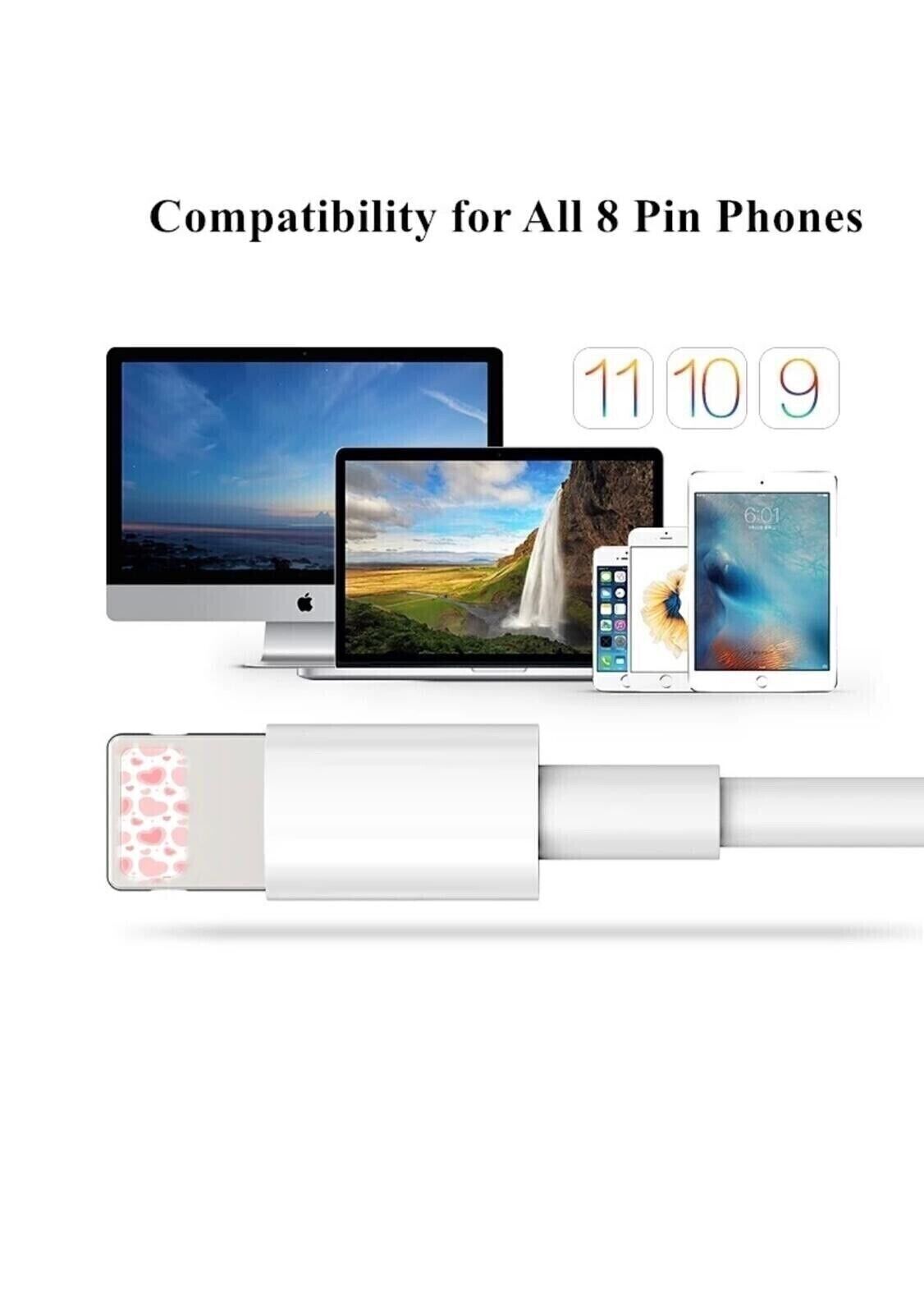 5x Ladekabel 1m für Apple iPhone iPad 5 6 7 8 X XS XR 11 12 13 Plus Pro Max