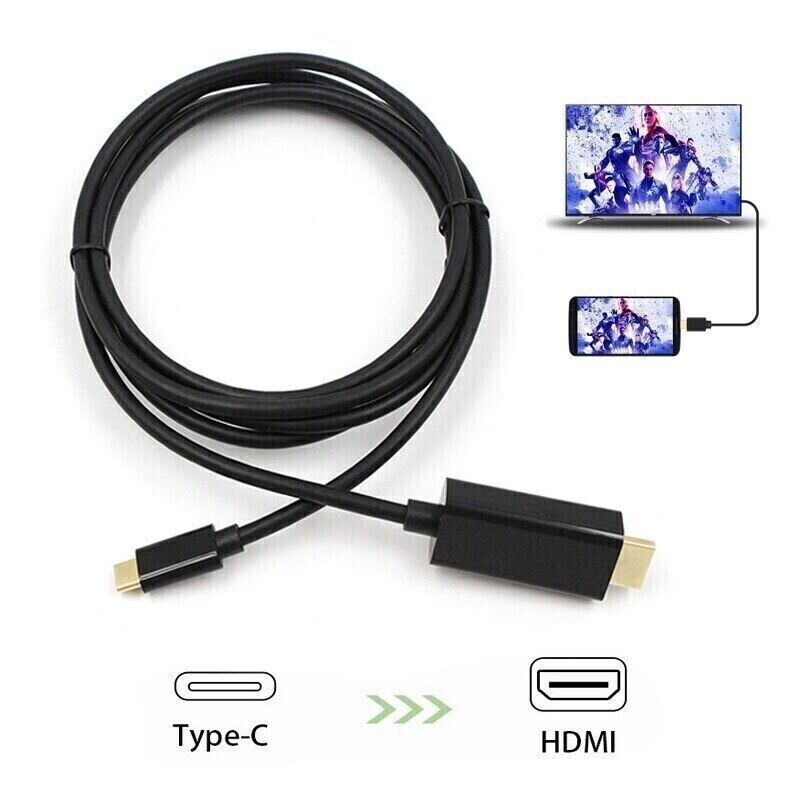 USB-C auf HDMI Kabel 4K HD TV Adapter für Samsung Mac Macbook 1.8M