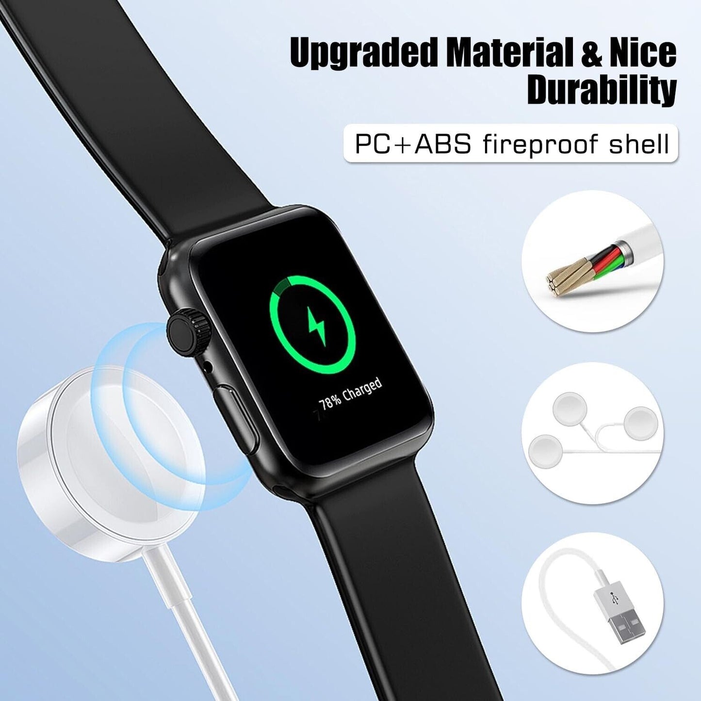 Apple Watch Magnetisches Ladekabel Charger Ladegerät Series 1 2 3 4 5 6 7 8 SE