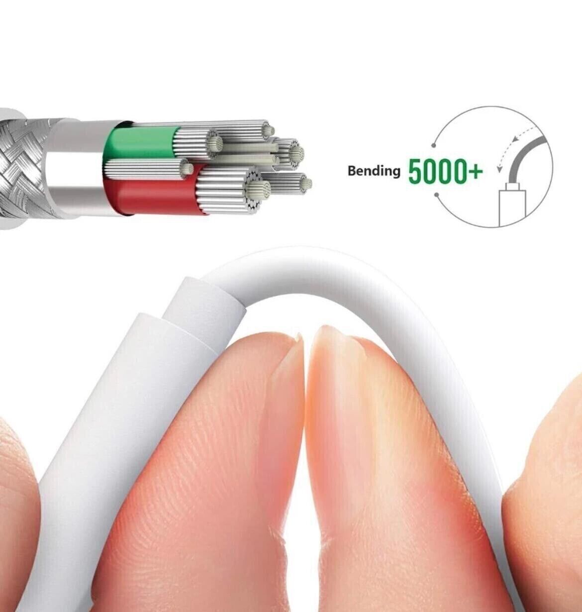 5x Ladekabel 1m für Apple iPhone iPad 5 6 7 8 X XS XR 11 12 13 Plus Pro Max