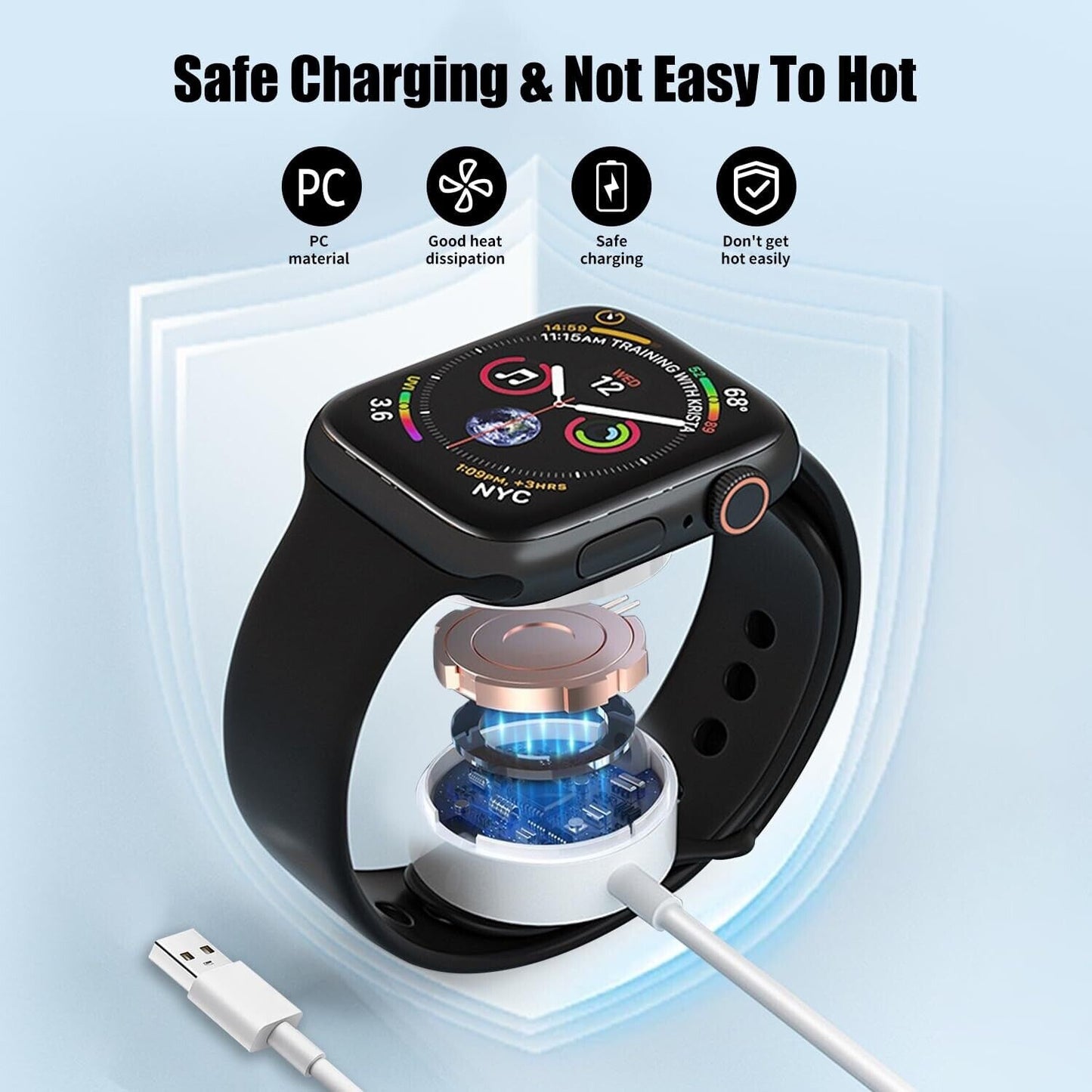 Apple Watch Magnetisches Ladekabel Charger Ladegerät Series 1 2 3 4 5 6 7 8 SE